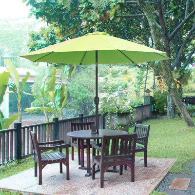 Poteet 2.7M Garden Parasol Umbrella Aluminium Frame