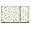 «Abstract Triangular Retro Pattern I», reproduction de cadre photo sur toile 3 pièces-1073614056-1073614055