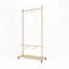 Séchoir à vêtements en bois massif avec 6 cintres en bois, conception compacte, tablette réglable
