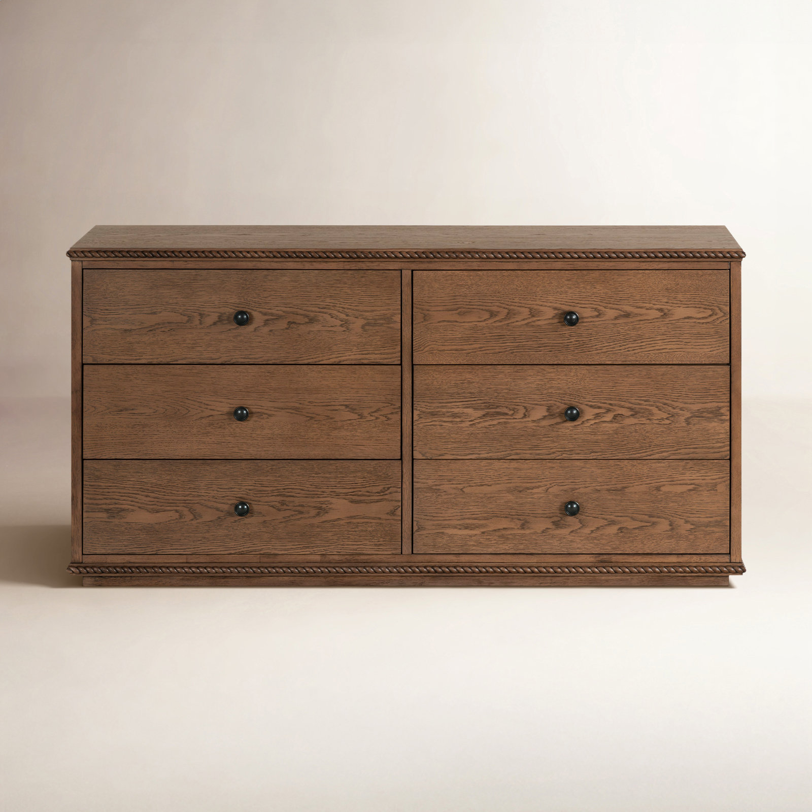 Octavian Rope Detail Dresser, Walnut