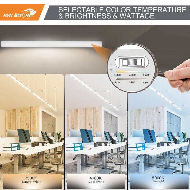 Plafonnier rectangulaire, H 47,36 po x l 2,82 po x P 2,44 po, 5850