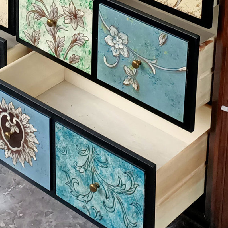 Commode décorative peinte de style américain