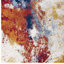 Entourage Adeline Contemporary Modern Abstract Area Rug in Red, Orange, Yellow, Blue, Ivory-97849438