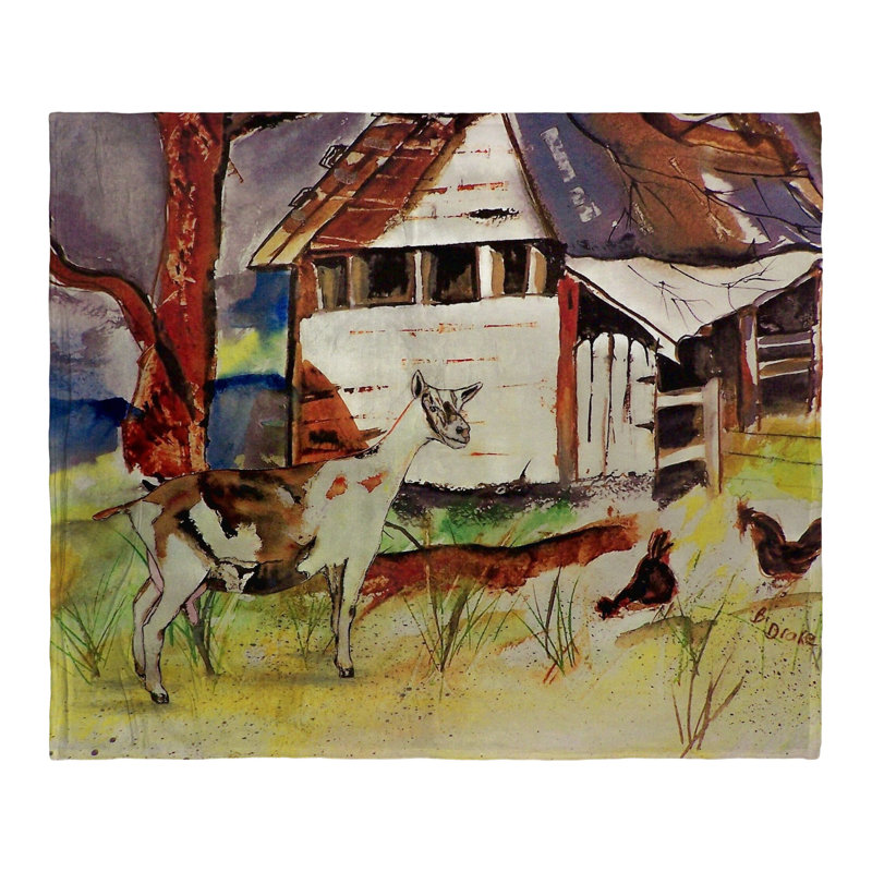 Jeté en soie Goat & Barn