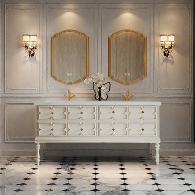Armoire de salle de bain rétro française