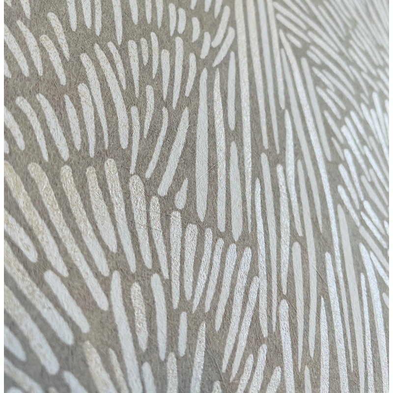 Papier peint gris et blanc Samba Botanica, Gris
