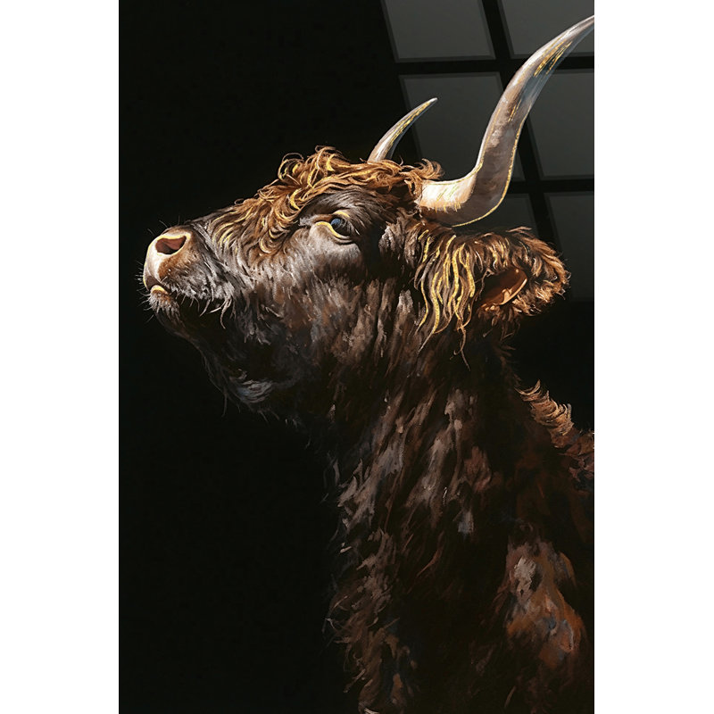 Art mural en verre trempé sans cadre Noble Highland - 40 po x 60 po