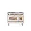 Cuisinière à double combustible de 48 po avec 8 brûleurs scellés et plaque chauffante (porte vitrée) ILVE Nostalgie II Series-1471591628-1471591181