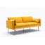 Accent Velvet Loveseat Sofa With Metal Feet Metal Sofa-752951319