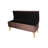 Brown Suede Rectangular Storage Seat With Concealed Area Bench Practical Hidden Feature