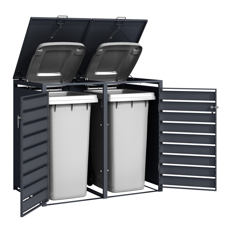Brazel Metal Double Bin Store