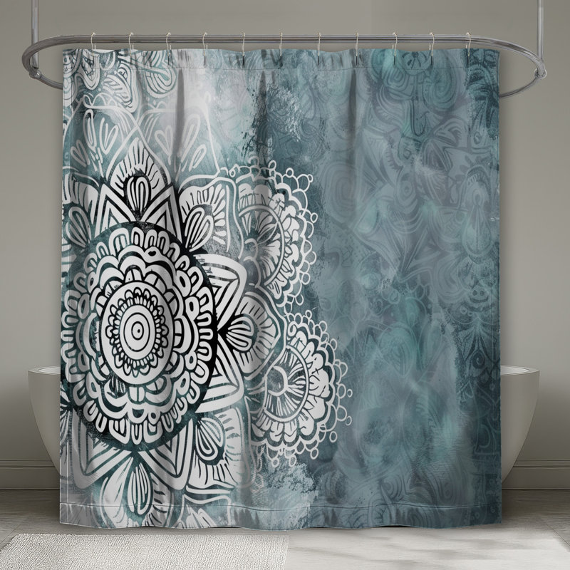 Rideaux de douche complexes extra-longs Mandala, L 70 po x H 93 po