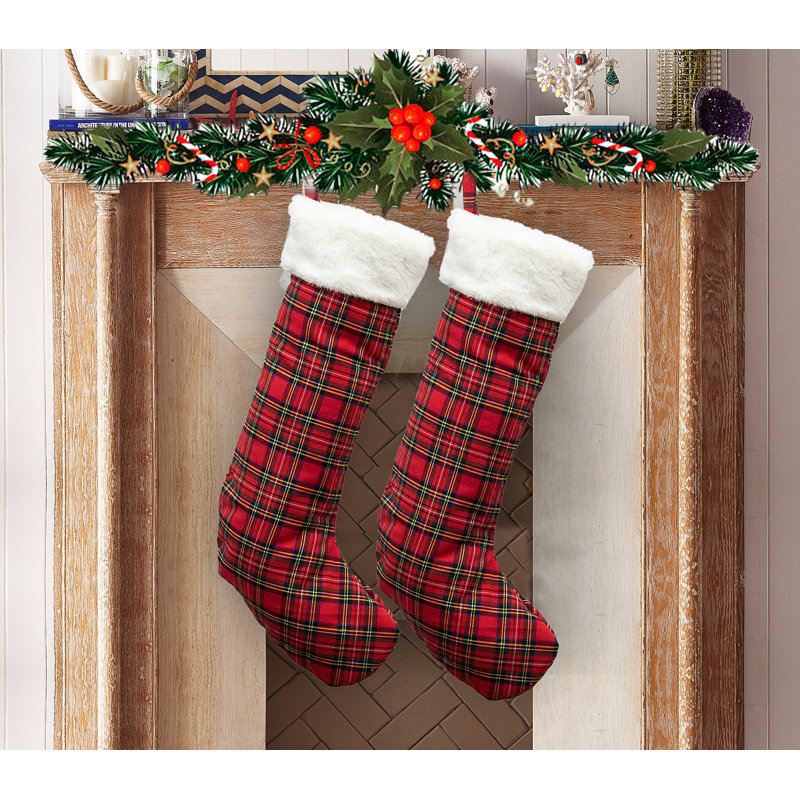 Chaussette de Noël écossaise