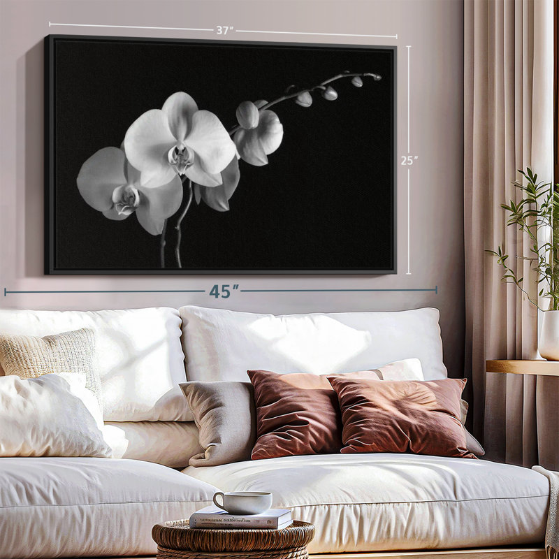 " Moth Orchids II ", 25" H x 37" W