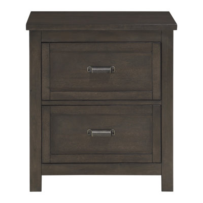 Transitional Style Bedroom Furniture 1Pc Nightstand Of 2 Drawers Dark Cherry Finish Wood