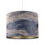 18cm H Cotton Drum Lamp Shade ( No Direct Attachment Method ) in Blue