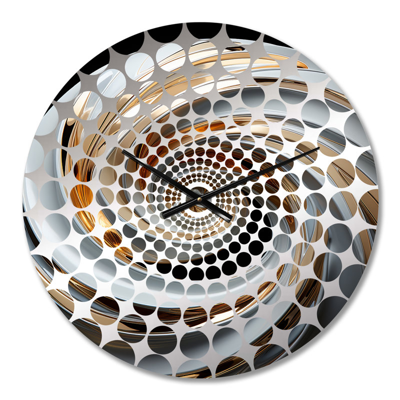 Shivin - Horloge murale spirales abstraites, Petit