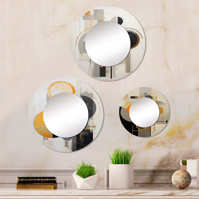 Ellener Metal Round Mirror