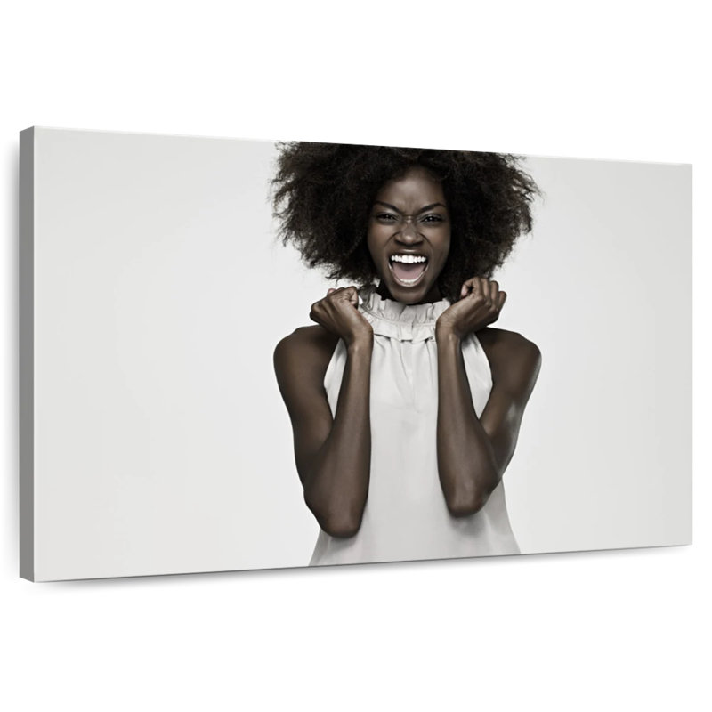 Portrait de femme extatique Leisha, H 32 po x l 48 po