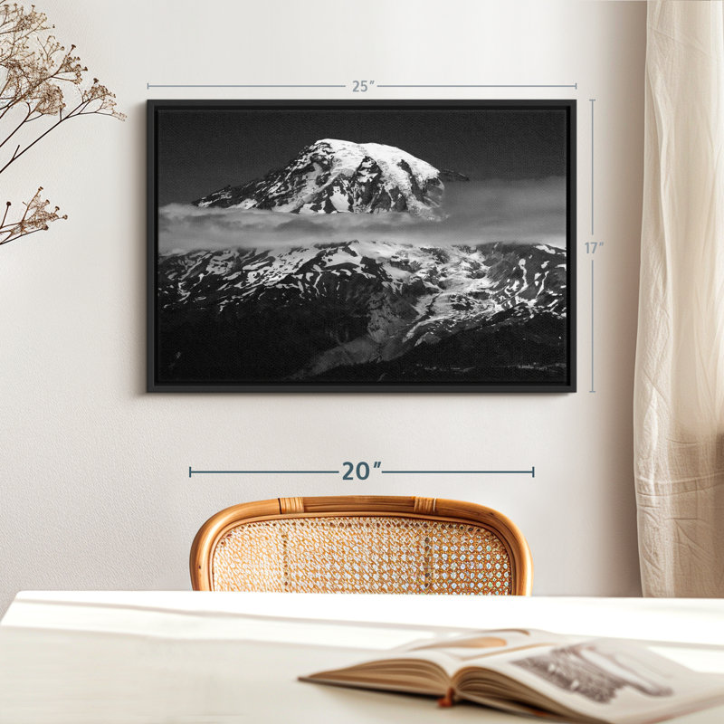 " Mount Rainier Nightfall ", 25" H x 17" W