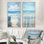«Coastal Minimalisme Beach Fence», 2 pièces sur toile