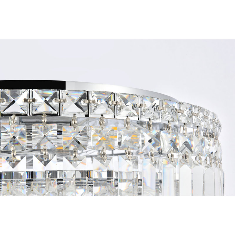 Isadora Flush Mount, 5.5" H x 20" W x 20" D, Royal Cut, 6