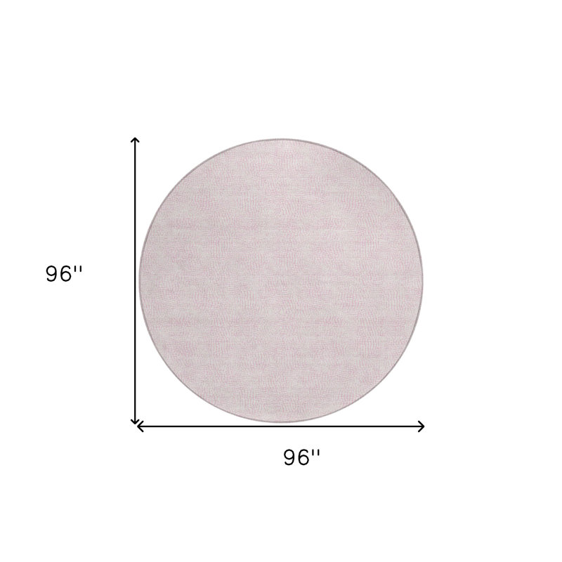 Tapis intérieur lavable rond 8 po