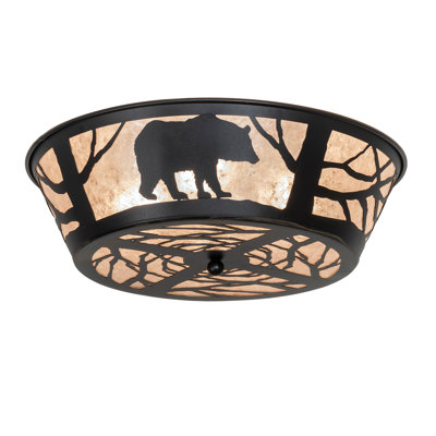 Rustic Lodge 4 - Light Flush Mount
