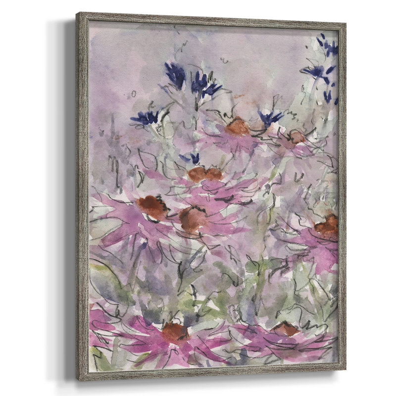 " Inner Hall II ", No Mat, Distressed Silver Framed Canvas
