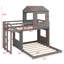 Bunk Bed With Playhouse, Farmhouse, Ladder And Guardrails-1692354672