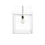 Allyssa 1 - Light White Square/Rectangle Pendant-40239212