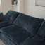 Canapé de 157,6 po Cloud, tissu en velours côtelé, sièges profonds, conception à deux couches, coussin amovible, sans assemblage, combinaison à faire soi-même pour le salon, la chambre à coucher, la salle de conférence, un appartement