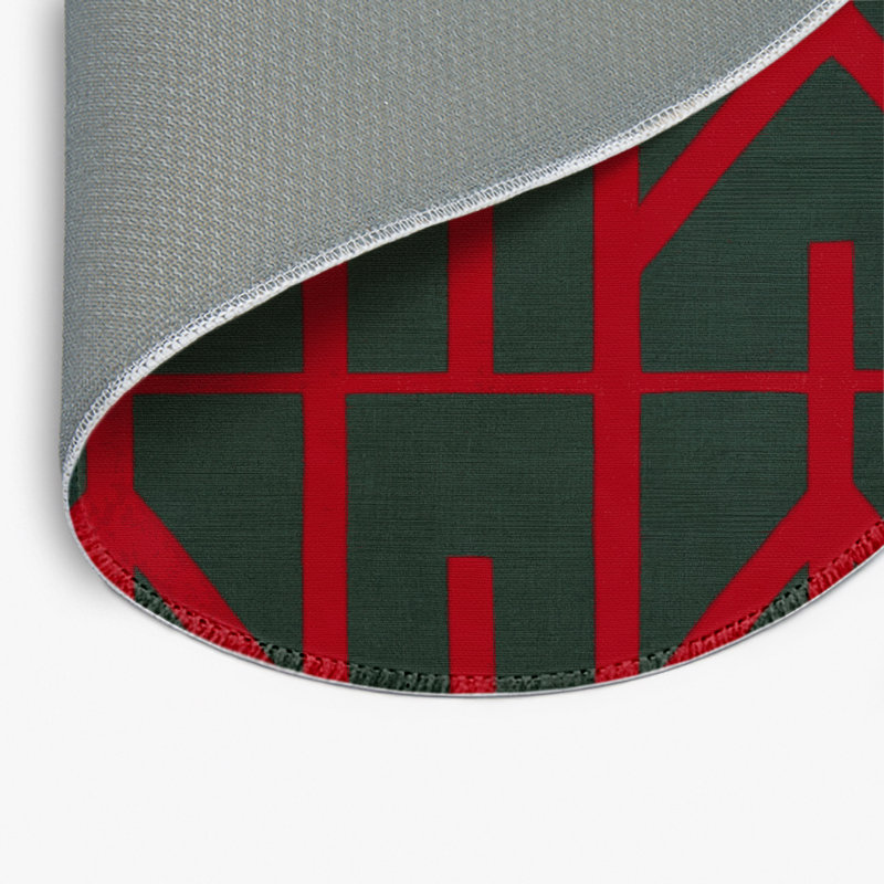 Tapis vert intérieur et extérieur Trellis, Rond 5 pi