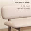Banc rembourré en similicuir Kirac