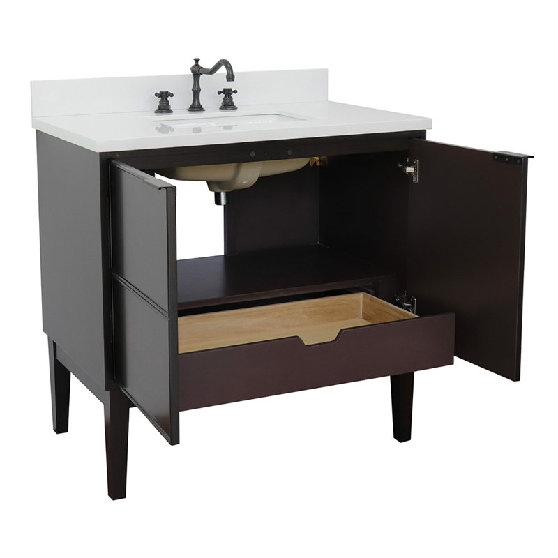 Ensemble de meuble-lavabo de salle de bain simple 37 po Engleside