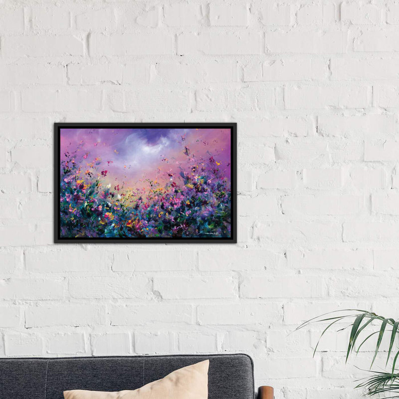 « arc-en-ciel » par jaanika talts-impression sur image, H 18 po x l 26 po x P 1,5 po, Toile avec cadre noir