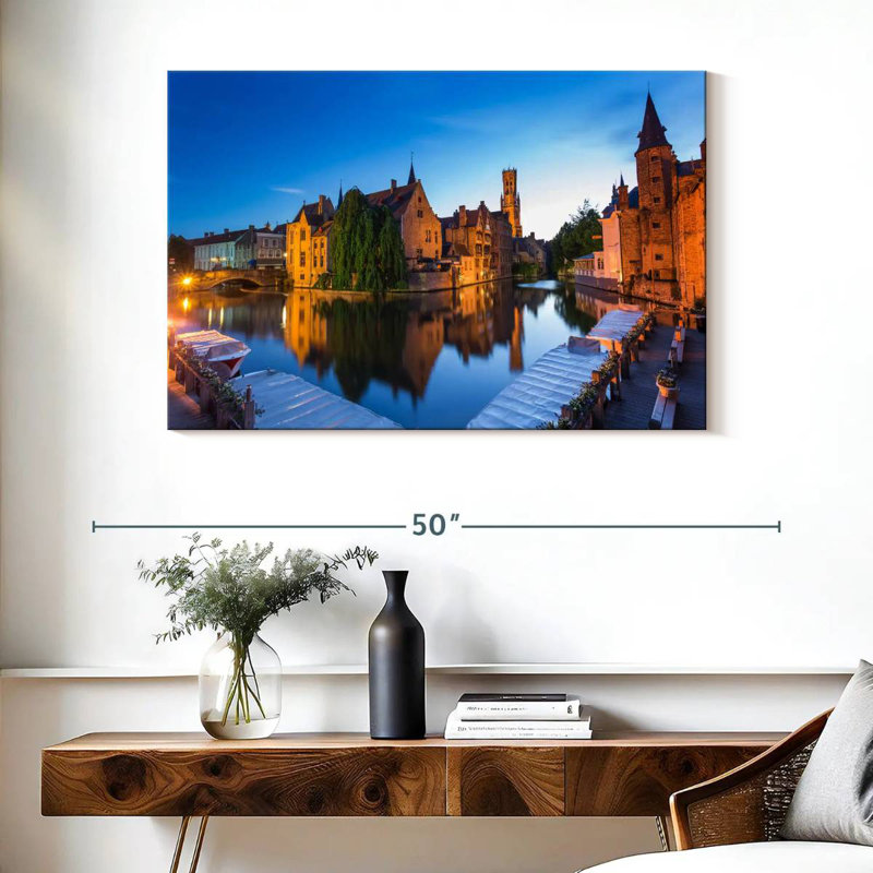 Bruges Old Town, 26" H x 39" W