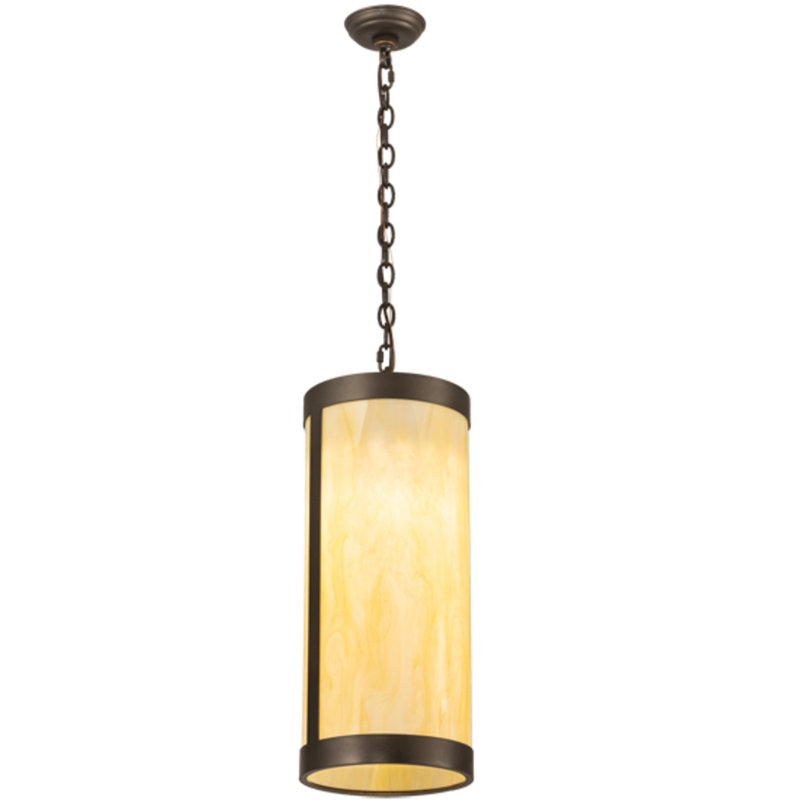 Luminaire suspendu en bronze huilé Annetraude