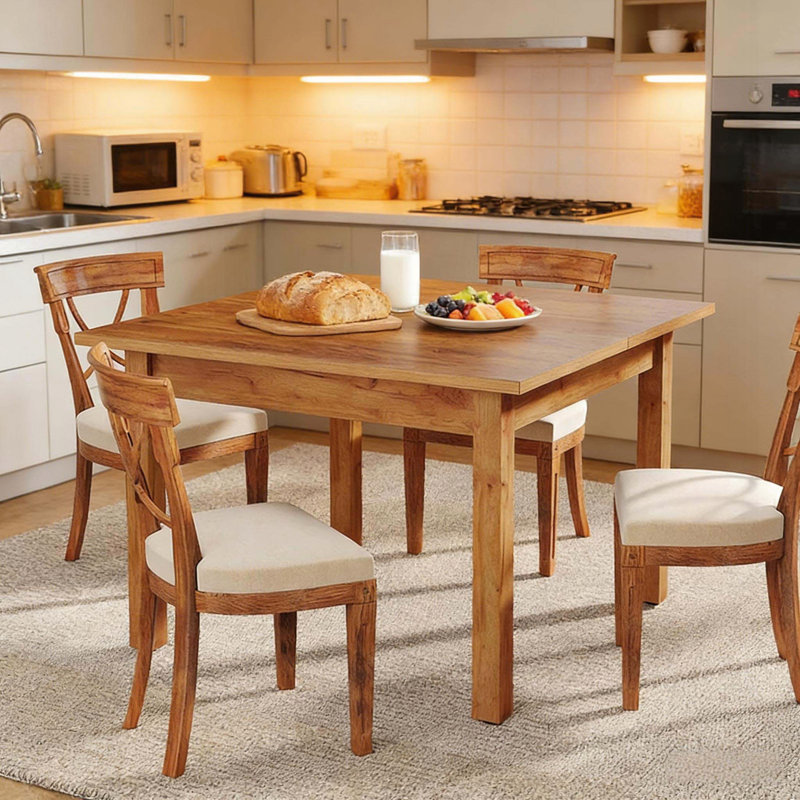Nordic Style Square Dining Table - Mid-Sized Coffee Table