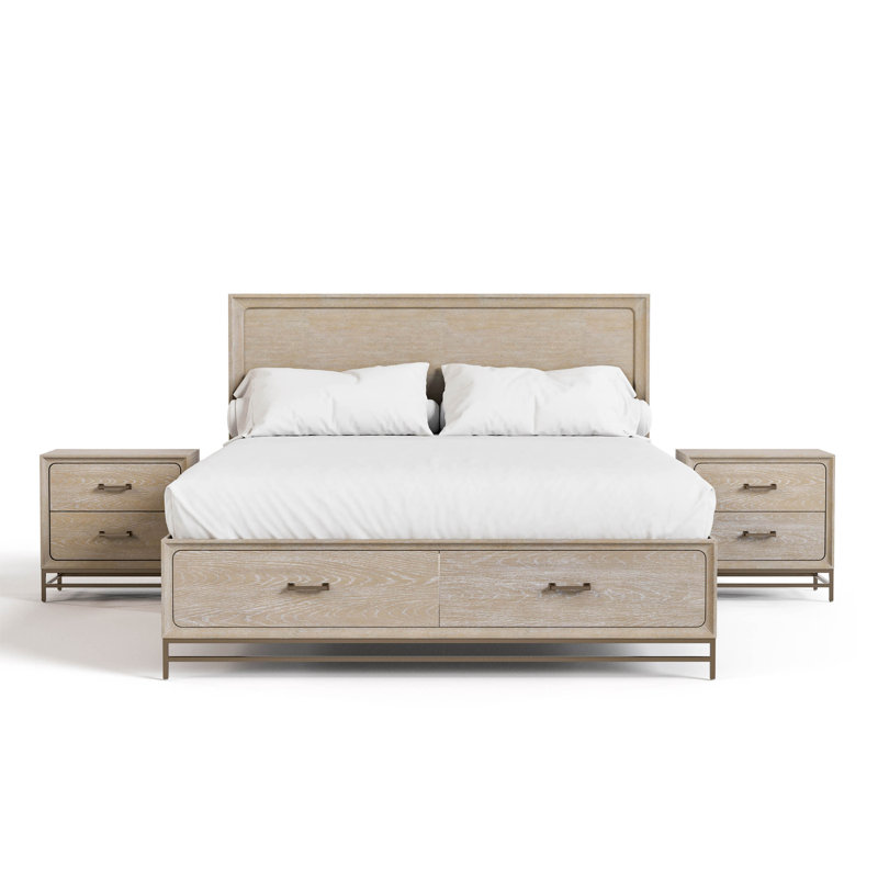 Ensemble de chambre à coucher 3 pièces Demmer, Grand