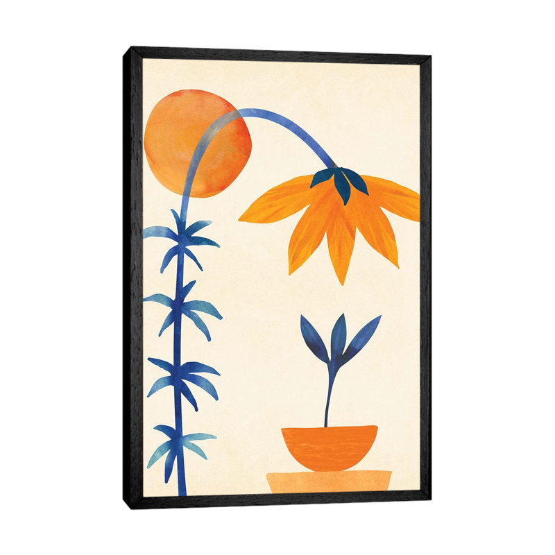 Welcome To The Neighborhood - Print on Canvas, 66.04cm H x 45.72cm W x 3.81cm D, Black Floater Framed