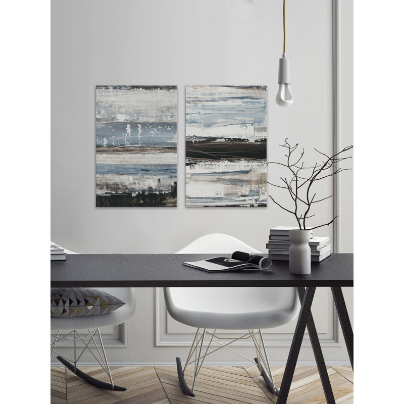 «Icy Horizon III», ensemble de 2 reproductions sur toile, H 36 po x l 24 po x L 1,5 po