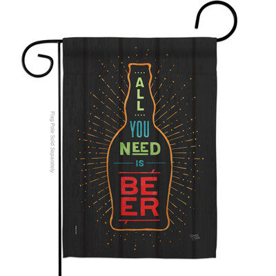 Double Sided 18.5'' H x 13'' W Polyester Garden Flag