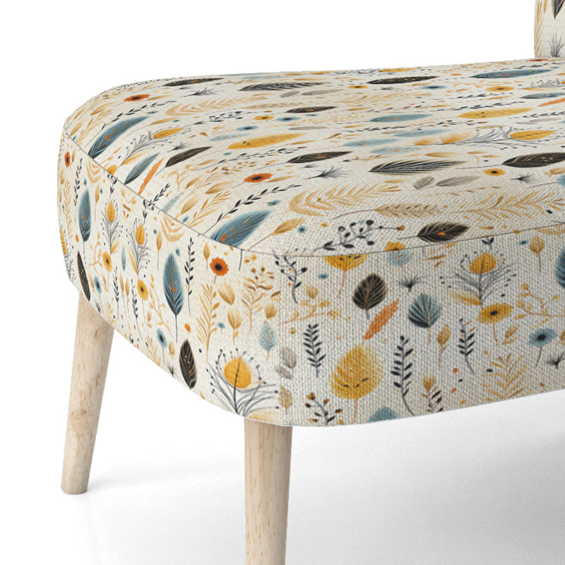 Chaise d'appoint rembourrée Earthy Elegance Boho