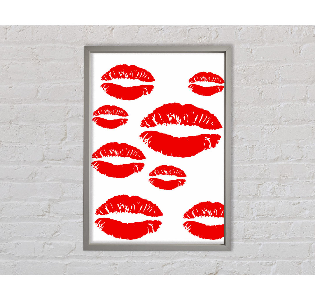 Lips Galore Gerahmter Druck