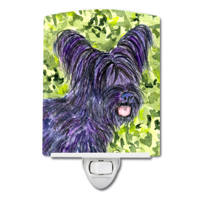 Skye Terrier Ceramic Night Light