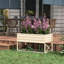 Lit de jardin surélevé en acier galvanisé, crème, facilite le jardinage avec structure, améliore la qualité du sol