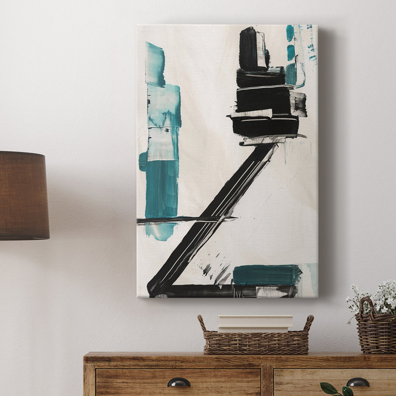 Geometry Notes IV -Custom Wrapped Gallery Cavas, 18" H x 12" W