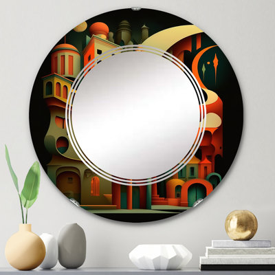 Ragonesti Geometric Graffiti IV - Modern Geometric Wall Mirror