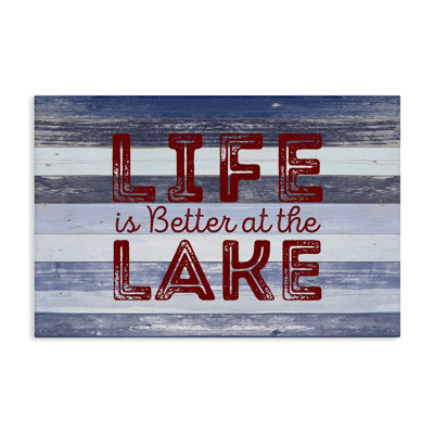 Art mural sur toile Life at Lake